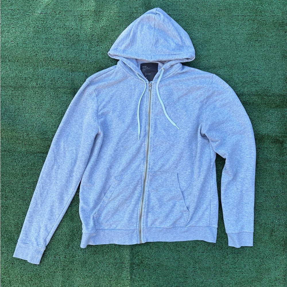 H&M Light Gray Zip-Up Men's Sweater